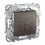 Звонок электронный, 70 дб/1 м (графит) Unica Top Schneider Electric. Вид 1.