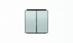 8544 PL Клавиша для механизма выключателя жалюзи 8144 и 8144.1,серия SKY, серебристый алюминий ABB. Вид 1