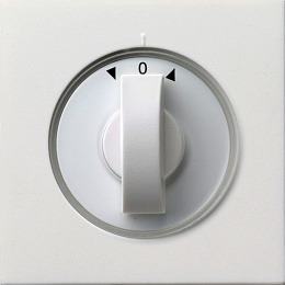 Накладка на жалюзийный выключатель (белый глянцевый) F100 Gira. Вид 1