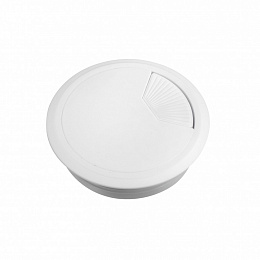 Кабельный громмет D80 мм пластик белый, комплект из 2х штук Unica System+ Schneider Electric. Вид 1