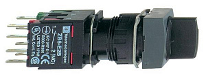 Переключатель 16мм квадратный 3 позиции xb6cd235b Schneider Electric. Вид 1