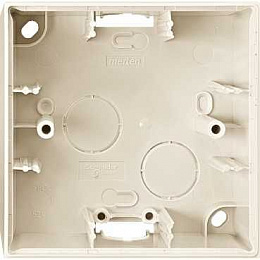 Корпус для открытого монтажа 1-постовый, sm (бежевый) Merten Schneider Electric. Вид 1