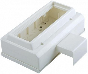 Коробка на 3 поста 45x45 д/мини-каналов Schneider Electric. Вид 1