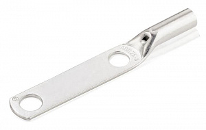 Наконечник каб. spec-kon, прямой, с удлиненным хвостовиком, с 2-мя отверстиями, медь луженая, серый, 25x8мм, 25m8-2lb, 50 ш. Вид 1