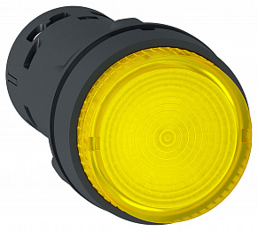 Кнопка 22мм 220в желтая с подсв. xb7nw3861 Schneider Electric. Вид 1