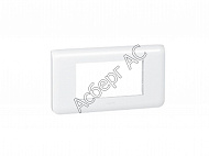 Рамка 4 модуля, горизонтальная для суппорта 80252/58 (белый) Mosaic Legrand