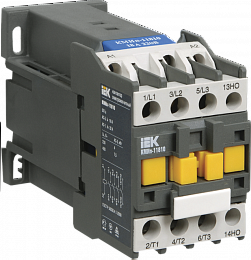 КМИп-10910 Контактор 3-полюсный, 9А, 24В/АС3, 1НО, DC IEK. Вид 1
