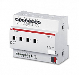 SD/S 4.16.1 Светорегулятор для ЭПРА 1-10В, 4-х канальный, 16А, MDRC ABB. Вид 1