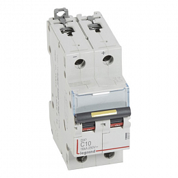 DX3 Автоматический выключатель 2-полюсный 10A 16kA DC (хар-ка C) Legrand. Вид 1