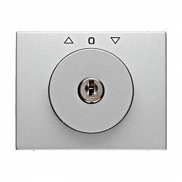 Накладка с замком к жалюзийному замочному выключателю (алюминиевый) K.5 Berker. Вид 1