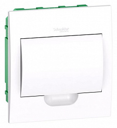 Бокс встраиваемый 1ряд/8 модулей с белой дверью (с клеммами) IP40 EASY 9 Systeme Electric. Вид 1