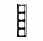2514-91-507 Рамка 4-постовая с декоративной накладкой (энтре/серый) Basic55 ABB. Вид 1.