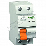 ВД63 Дифф. выкл. нагрузки (УЗО) 2-х полюсный 40A 30mA, тип АС Домовой Schneider Electric