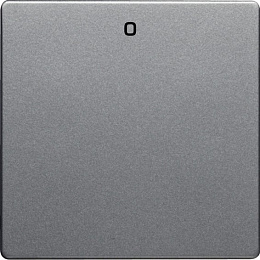 Клавиша с надписью «0» (алюминиевый, бархатный лак) Q.1/Q.3 Berker. Вид 1