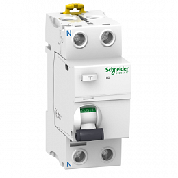 iID 2Р 40A 30mA AC Блок утечки тока 2-полюсный, 40A, 30mA, тип АC (УЗО) Schneider Electric. Вид 1