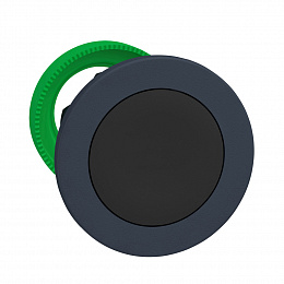 Головка кнопки 22мм черная, с задержкой, заподлицо, пластик Schneider Electric. Вид 1