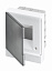 BEF402204 Бокс в нишу на 4 модуля с серой дверью155х180х105мм (с клеммами) Basic E ABB. Вид 1.