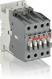 A30-30-01 Контактор 3-х полюсный (30А AC3) с катушкой управления 220В AC ABB. Вид 1