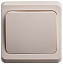 Выключатель 1-клавишный, О/У, с самовозвратом, 10АХ (кремовый) Этюд Systeme Electric. Вид 1.