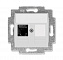 5014H-A61017 16W Розетка компьютерная RJ45 кат.6+заглушка, Levit, серый ABB. Вид 1.