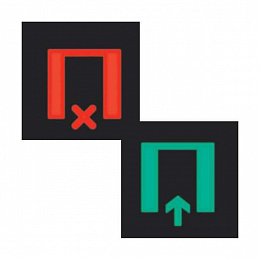 Наклейка для светодиодного светового сигнала Berker. Вид 1