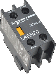 Контакт фронтальный 2НО для LC1E Schneider Electric. Вид 1