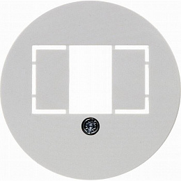 Накладка для розетки TAE (полярная белизна, глянцевый) Serie 1930 Berker. Вид 1