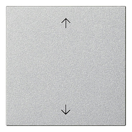 Накладка на жалюзийный выключатель (алюминий) System 55 Gira. Вид 1