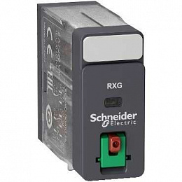Реле промежут.,5а,2с/о, ~220в, кн. тест. Schneider Electric. Вид 1