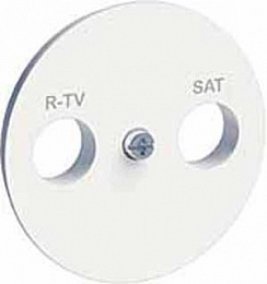 Накладка розетки TV/R (белый) Odace Schneider Electric. Вид 1