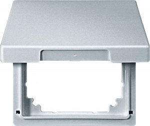 Адаптер из sm в system d с крышкой, sd (алюминий) Merten Schneider Electric. Вид 1