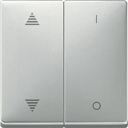 Sd, клавиша для модуля 2 кн. вык, сталь Schneider Electric. Вид 1