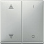 Sd, клавиша для модуля 2 кн. вык, сталь Schneider Electric. Вид 1.