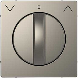 Центральная накладка д/поворот. мех-ма рольставней (никель) Merten D-Life Schneider Electric. Вид 1