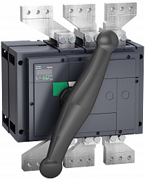 Выключатель-разъединитель Interpact INS2500, 3P, 2500А (с черной ручкой) Schneider Electric. Вид 1
