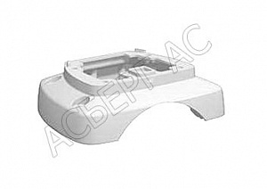 основание мини-колонны с отверстием под напольный короб RAL 9007 (белая) Schneider Electric. Вид 1