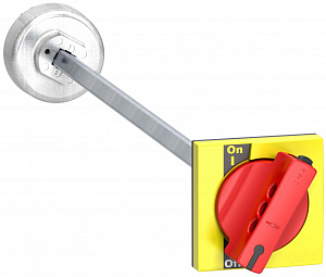 Выносная красно-желтая поворотная рукоятка INS250/INV100 Schneider Electric. Вид 1