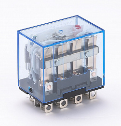 Промежуточное реле 4 конт. с инд. led 10а 12в ac пр- DEKraft. Вид 1