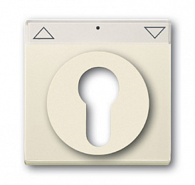 1755 SL/PZ-82-101 Плата центр. (накладка) для мех. выкл. жалюзи с зам. 2712/2713 USL-101, 2722/2723 USL-101 и 2733 USL-101, с полем дл надписи, серия. Вид 1