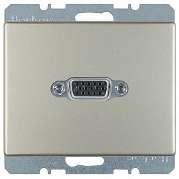 Розетка VGA (стальной лак) Arsys Berker. Вид 1