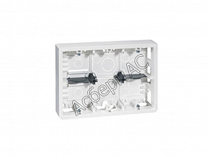 Коробка для накладного монтажа, 2х6/8 модуля (50мм) Mosaic Legrand. Вид 1