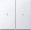 Sm, клавиша для модуля 2 кн. вык, ак.бел Schneider Electric. Вид 1.