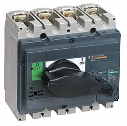 Выключатель-разъединитель Interpact INS250, 3P, 250А (с черной ручкой) Schneider Electric. Вид 1