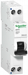 iDif K Дифф. автомат 1P+N, 25A, 30mA, 6kA, тип A (хар-ка C) Schneider Electric. Вид 1