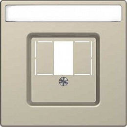 Центральная накладка для TAE/AUDIO/USB(сахара) Merten D-Life Schneider Electric. Вид 1