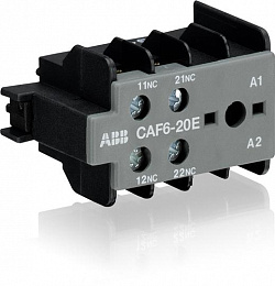 CAF6-20-E Контакт фронтальный 2НО для B(C)6-, B(C)7-40-00, VB(C)...(A) ABB. Вид 1