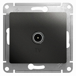 Розетка TV проходная 4db (антрацит) Glossa Systeme Electric. Вид 1