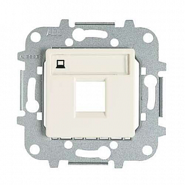 2218_5 BM Компьютерная розетка RJ45, кат.5, 2 модуля Stylo слоновая кость  ABB. Вид 1