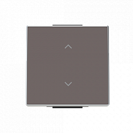 8596.12 TP Клавиша для 1-клавишных выключателей/переключателей/кнопок жалюзи с символом ВВЕРХ/ВНИЗ по центру, SKY, Тауп ABB. Вид 1