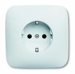 20 EUJ-214-500 Розетка SCHUKO 16А 250В в корпусе, серия Reflex SI, цвет альпийский белый ABB. Вид 1